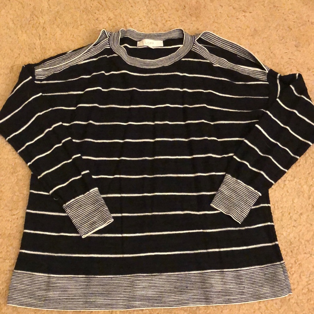 LOFT cold shoulder sweater
